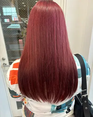 ロング カラー メンズカット ボブ/米崎駿也のヘアスタイル