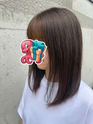 ミディアム カラー イマ フジのヘアスタイル