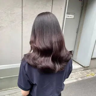 セミロング カラー 大人っぽ♡上品な暖色 ♡ブリーチなし♡のヘアスタイル