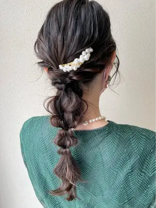 ロング ヘアアレンジ 沢田 瞳のヘアスタイル