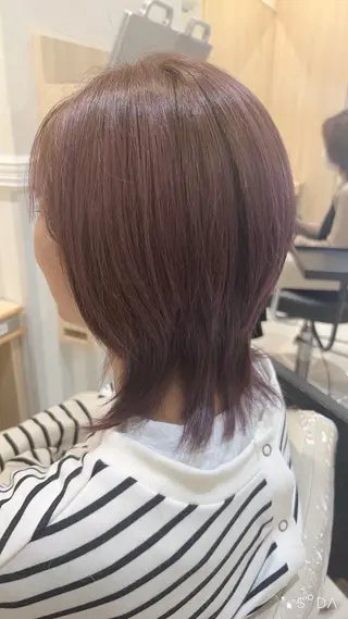 ミディアム カラー 木幡 響のヘアスタイル