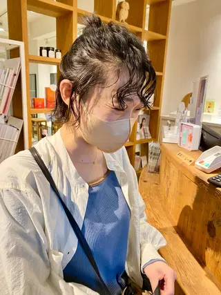 ショート パーマ BELLA阿部野 TOMOMIのヘアスタイル