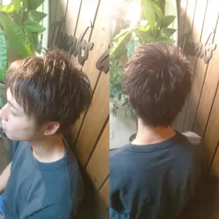 ショート メンズ サンフラット所属・岡林 選のヘアスタイル