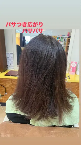 セミロング カラー 横田 尚登のヘアスタイル