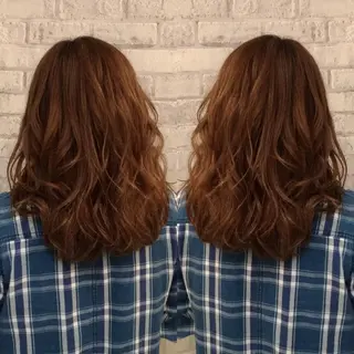 セミロング カラー 大谷 真祈/似合わせ /ハイライト玄人のヘアスタイル