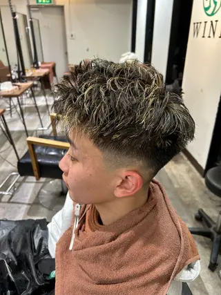 カラー メンズ メンズ美容室 難波北川司のヘアスタイル