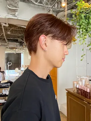 カラー メンズ ボブカット🎀 NANAHAのヘアスタイル