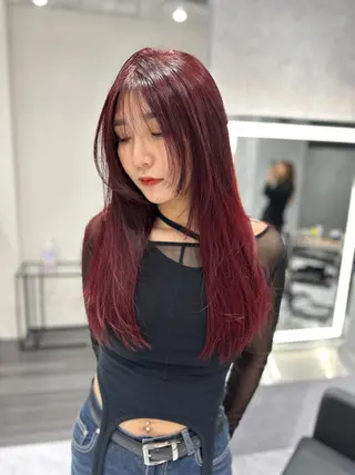 ロング カラー CS made by SHACHU 栄所属・山田 瑛司のヘアスタイル