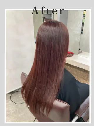 ロング カラー ブリーチ&似合せボブ 田中寛十のヘアスタイル