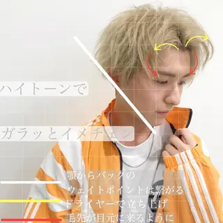 カラー メンズ 【渋谷メンズ特化】 🔥BLUCK🔥のヘアスタイル