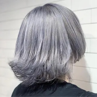 ショート カラー ヘアアレンジ 髪質改善×ハイトーン 中田啄也のヘアスタイル