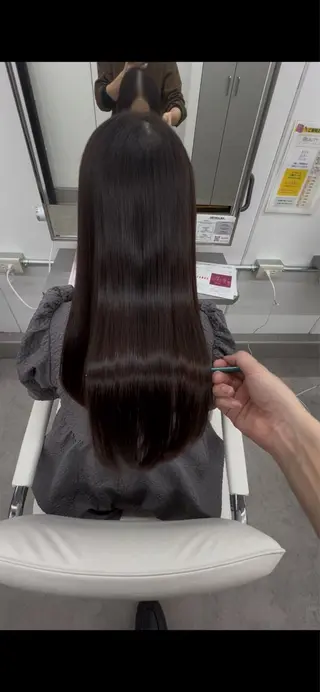 ロング 髪質改善/縮毛矯正 カット/佐野友尉のヘアスタイル