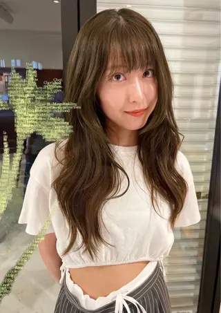 ロング カラー 透明感カラー🫧 西 優希のヘアスタイル