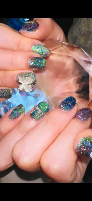ショート YOKOSUKA⚓️ KIRaRa💅のネイルデザイン