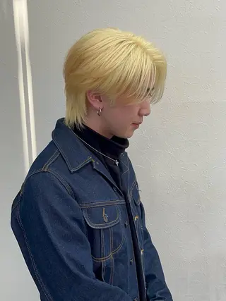 カラー メンズ Light所属・✨佐野ハイトーン/ 韓国ヘア💫上岡蓮のヘアスタイル