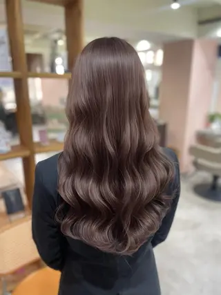 ロング カラー パーマ 韓国ヘア/韓国風 パーマ/kazueのヘアスタイル