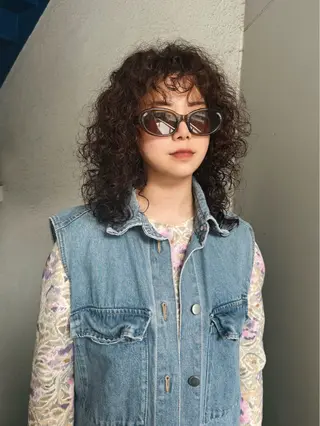 ミディアム THE  AGATA TOKYO所属・外国人風パーマ/デザ インカット🦕✨アミのヘアスタイル