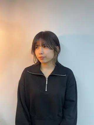 ミディアム カラー さかした ちなのヘアスタイル