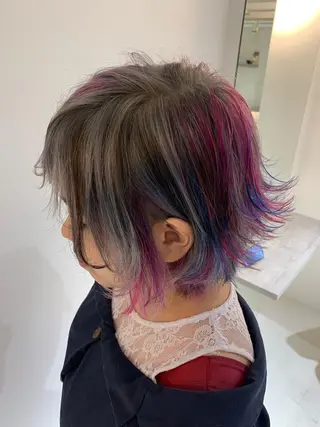 ショート カラー ヘアアレンジ ✨髪のソムリエ✨ 岩川和生のヘアスタイル