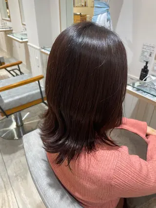 ミディアム 暖色/ハイトーン 🎀mizukiのヘアスタイル