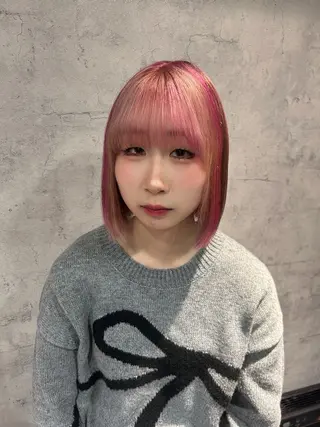ショート ブリーチ/アレンジ/ 19歳/新宿/アリルのヘアスタイル