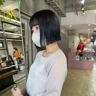 ミディアム カラー 宮崎 わか菜/透明感カラーのヘアスタイル