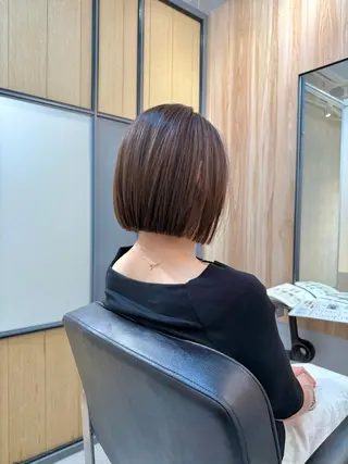 ショート カラー 神戸ボブ✂️ ioe三宮/田 伸佳のヘアスタイル