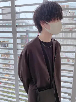 ミディアム カラー ヘアアレンジ メンズ メンズZina代表 田端 麗治のヘアスタイル