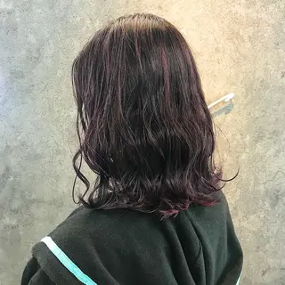 ミディアム 所渉/韓国レイヤー /ウルフカットのヘアスタイル