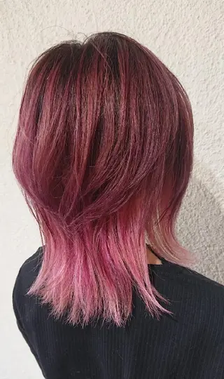 ミディアム カラー ACROあべの店所属・艶カラー/インナー /グラデ/大西小百合のヘアスタイル