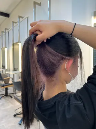 ロング カラー 丸田 美沙希のヘアスタイル