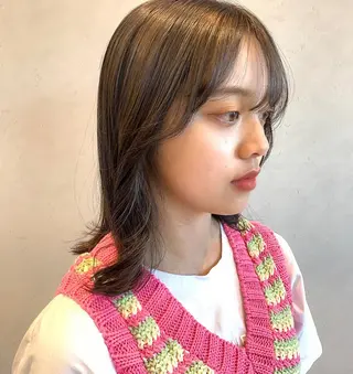 ミディアム カラー ayumi🌈 インナーカラー🌈のヘアスタイル