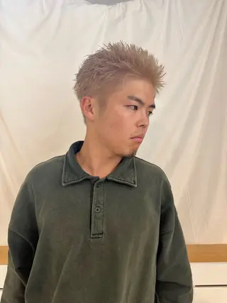 ショート メンズ 渋谷 ミモザワークス タニグチヨシユキのヘアスタイル