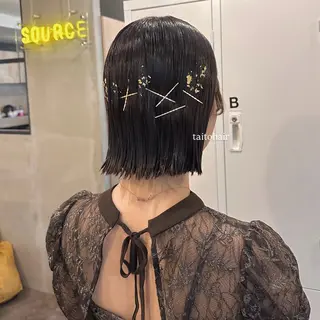 ショート カラー ヘアアレンジ makoto / 韓国風ヘア🎀🪄︎のヘアスタイル