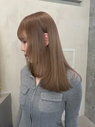 ロング カラー レイヤー/柔色 カラー/SAkiのヘアスタイル
