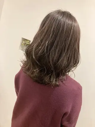 セミロング 松村 由莉香のヘアスタイル