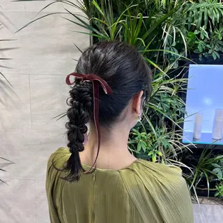 セミロング ヘアアレンジ ヘアアレンジ /ネイル/美波のヘアスタイル