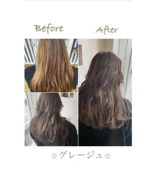 ロング カラー ネイル 美容室 ソンリエのヘアスタイル