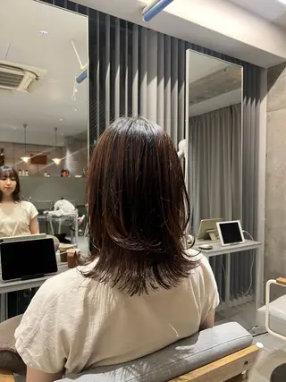 ミディアム 🪞表参道パーマ Nikachi🪞のヘアスタイル