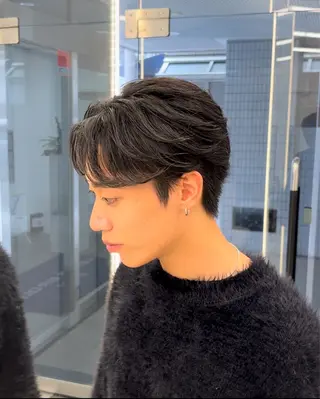 パーマ メンズ 森龍馬 メンズ専門美容師のヘアスタイル