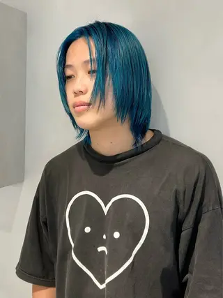 ミディアム カラー メンズ 池袋ボブ/美髪 縮毛矯正taigaのヘアスタイル