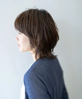 ミディアム カラー salon m ni サロンマーニ所属・久保田 一のヘアスタイル