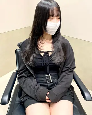 ミディアム カラー 髪質改善水素TR× レイヤーカット/熊澤のヘアスタイル