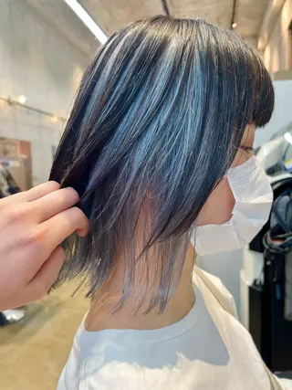 ミディアム カコ/レイヤーカット ヘアアレンジのヘアスタイル