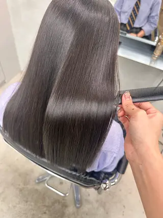 ロング 染谷 遥花のヘアスタイル