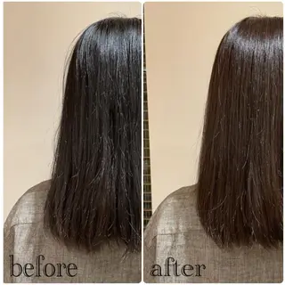 ミディアム カラー 韓国風パーマ❁ fu-ka❁艶カラーのヘアスタイル