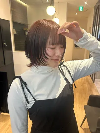 ショート 森山 葵 ショート×メンズのヘアスタイル