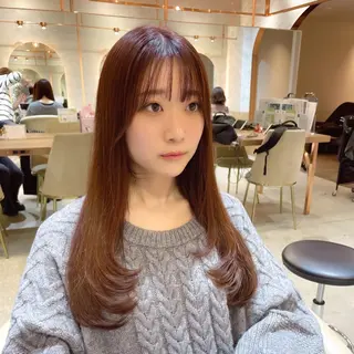 ロング カラー レイヤー/韓国ヘア 縮毛矯正🫧鈴木颯のヘアスタイル