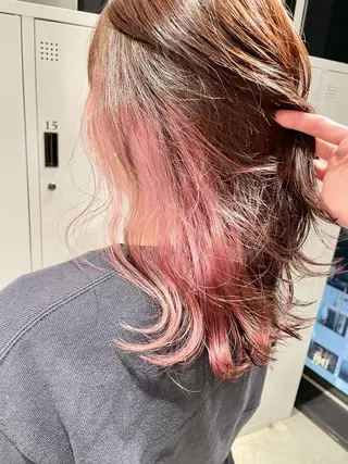 ミディアム カラー 🔷ダブルカラーハイ トーン🔷櫻井走のヘアスタイル