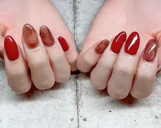 ミディアム カラー ネイル NailbyN所属・Nail_by N1のネイルデザイン